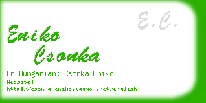 eniko csonka business card